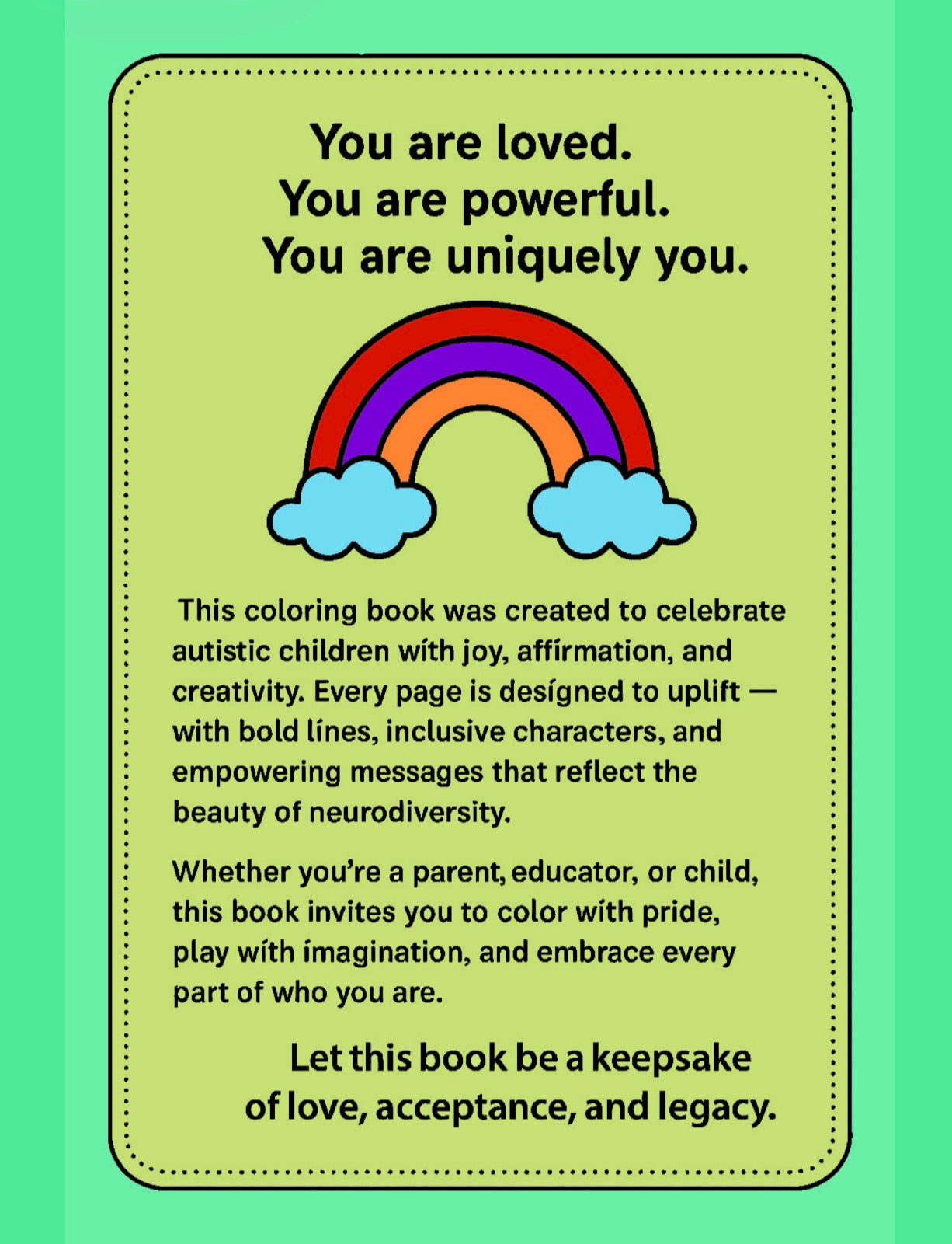 Autism Kids Coloring Book: The Joyful Spectrum: Inclusive Art for Every Beautiful Mind